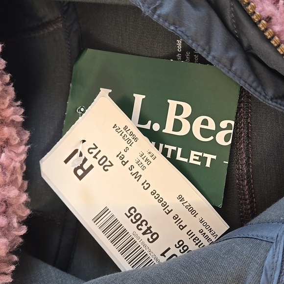 NWT L.L. Bean Sherpa Mountain Pile Fleece Coat Jacket Size Small Petite SP - Picture 4 of 12